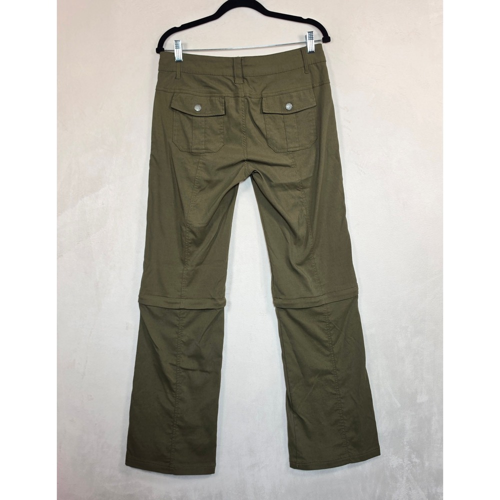 Prana Halle Convertible Pants Womens 8 Green Gorpcore Hiking Utility Athleisure - Picture 7 of 16